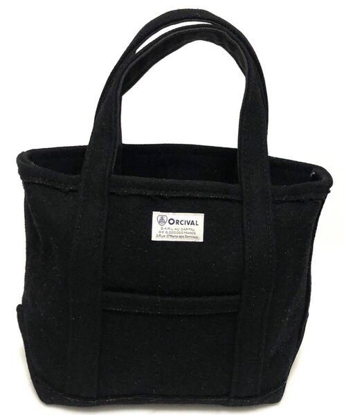ORCIVAL オーシバル 2406012 トートバッグ ハンドバッグ ウール ブラック 黒