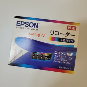 【新品、未使用】 EPSON エプソン 純正インクカートリッジ RDH-4CL リコーダー