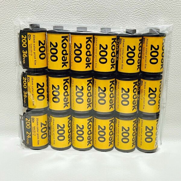 【現像済み】Kodak 空フィルムパトローネ★ Kodak GOLD200 （ゴールド200）36枚撮　18個セット 