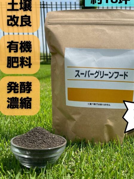 簡単散布☆スーパーグリーンフード☆芝生の肥料800g