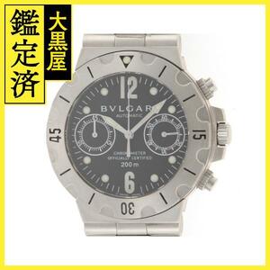 [ текущее состояние распродажа ] BVLGARI BVLGARY часы Diagono скуба SC38S хронограф SS самозаводящиеся часы тип 2148103627743 [437]