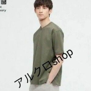 S セオリーコラボ【リラックスフィットVネックTシャツ】ユニクロ×Theory