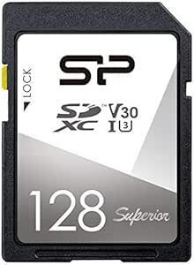 シリコンパワー SDカード 128GB UHS-I U3 V30 4K 対応 Class10 最大転送速度 100MB/s 5年保