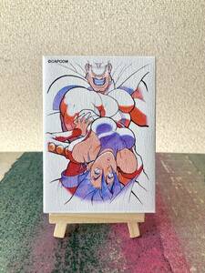 * new goods STREET FIGHTER ZERO 3 Zero from beginning . Street Fighter Mini canvas magnet goods Vega rose *