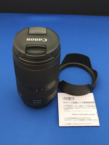 ■■ キヤノン RF 24-240mm F4-6.3 IS USM 純正レンズフード EW-78F 付き Canon キャノン レンズ ズームレンズ 中古品 ■■