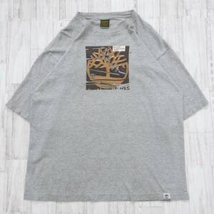 古着 00s Timberland ティンバーランド Tシャツ Y2K グレー メンズ USA製