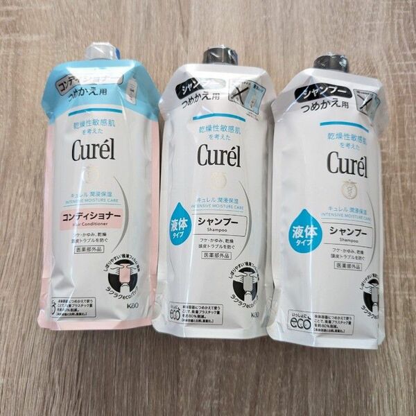 キュレル Curel 花王 シャンプー コンディショナー 詰め替え 340ml 