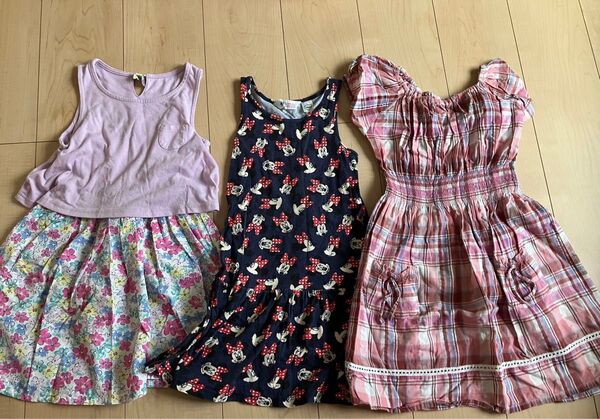 女の子ワンピース3枚セット