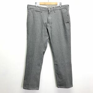 履き心地抜群！【BACK NUMBER】バックナンバー パンツ チノパン スラックス ストレッチ トラッド ワイドシルエット グレー XL /Y11132ii