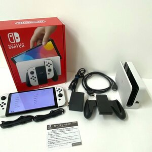 【送料無料】任天堂 Nintendo Switch 有機ELモデル HEG-S-KAAAA ホワイト 美品・中古【Ae740201】