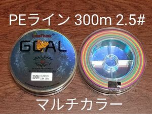 PEライン(4本編み),300m巻,2.5#