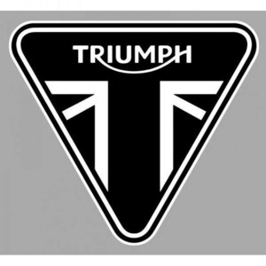 海外j 送料無料 トライアンフ TRIUMPH ユニオンジャック BLACK 75mm ステッカー