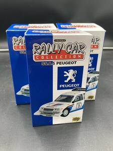 【A-80】RALLY CAR COLLECTION ミニカー PEUGEOT 206 WRC 1999 Tour de Corse/PEUGEOT 206 WRC 2000 Monte Corse/PEUGEOT 306 MAXI 1996