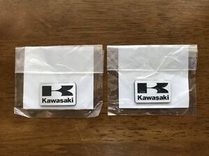 カワサキ 純正 KAWASAKI Kマーク シルバーエンブレム 2枚組