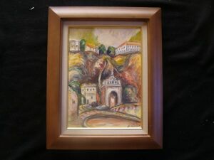 Art hand Auction Oeuvre authentique de Masafumi Chinen (membre de Niki) ★ Porte de la ville espagnole (Tolède) ★ Aquarelle (F4), Peinture, aquarelle, Nature, Peinture de paysage