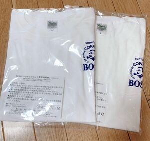 新品未使用　非売品　ボス　Tシャツ　綿100% ホワイト　半袖　2枚