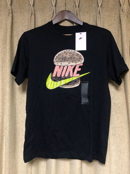 NIKE ナイキ Tシャツ 半袖 黒 ブラック ハンバーガー 新品未使用