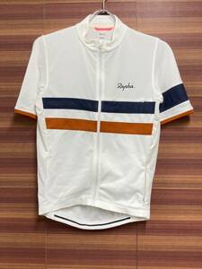 HW643 ラファ Rapha BREVET LIGHTWEIGHT JERSEY 半袖 サイクルジャージ 白 S ※汚れ