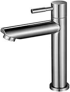 Life System(ライフシステム) 洗面用 シングルレバー 単水栓 ステンレス製 洗面台 蛇口 立水栓 トイレ 洗面 手洗い