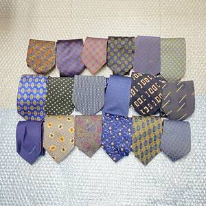 [F51] necktie summarize 18ps.@ Armani Celine Polo Coach Gherardini Ferragamo Bally present condition goods 