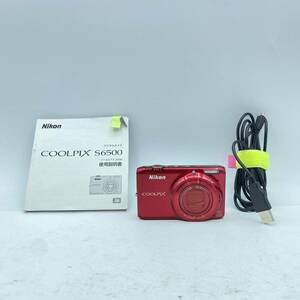『T18』通電確認済み　カメラ　Nikon　ニコン　COOLPIX　クールピクス　S6500　その他付属品あり　動作未確認　現状品