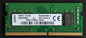 Kingston DDR4 2400 PC4 19200 MSI24D4S7S8MB-8 8GB メモリー ノート用