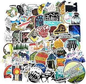  adventure outdoor sticker camping sticker 65 sheets camping seal high King waterproof seal suitcase bike hell me