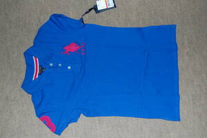 【未使用】U.S. POLO ASSN 女性用ポロシャツ(USサイズ：M⇒日本サイズ：L)(ブルー) 