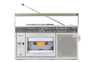 [KSK16]動作品 National ナショナル RX-1810 ラジオカセットレコーダー FM/AM RADIO CASSETTE RECORDER