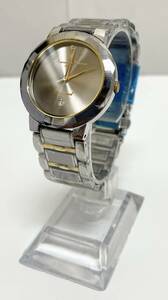 【DK 0607.9-1】不動品 Salvatore Marra サルバトーレ マーラ SM-7025 ダイヤモンド0.01ct リューズ18K メンズ 腕時計 時計 中古 現状品