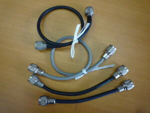 5D interim coaxial cable ( both edge N type connector attaching ) various 4 pcs set secondhand goods 