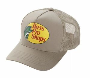 キャップ バスプロショップス bass pro shops cap hat 新品 メッシュキャップ スナップバック 日本未発売 長瀬智也 釣り カーキ ベージュ