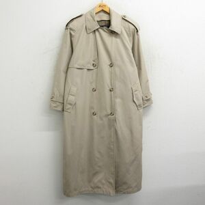  б/у одежда London противотуманые фары длинный рукав пальто женский 90s длинный длина бежевый хаки 23nov21 б/у внешний 2OF