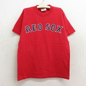 古着 半袖 ビンテージ Tシャツ キッズ ボーイズ 子供服 00s MLB ボストンレッドソックス ジョナサンパペルボン 58 コットン クルーネッ 2OF