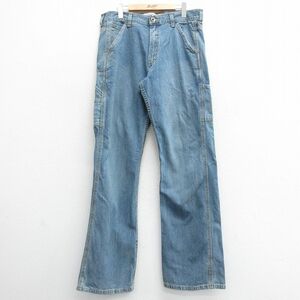 W34/古着 リーバイス Levis ジーンズ メンズ コットン 紺 ネイビー デニム 24feb07 中古 ボトムス ジーパン Gパン ロング パンツ 2OF