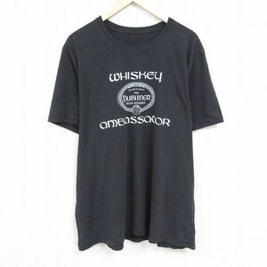 XL/古着 半袖 Tシャツ メンズ ザダブリナー 大きいサイズ クルーネック 黒 ブラック 24mar04 中古 2OF