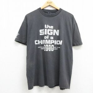 XL/古着 半袖 ビンテージ Tシャツ メンズ 00s Mortorsport GRAPHICS クルーネック 黒 ブラック 24mar30 中古 2OF