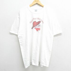 XL/古着 半袖 ビンテージ Tシャツ メンズ 00s RedHatDentisis 帽子 ハブラシ 大きいサイズ コットン クルーネック 白 ホワイト 23jul12 2OF