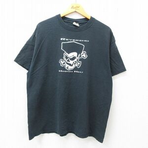 XL/古着 半袖 ビンテージ Tシャツ メンズ 00s ホートンヒート 大きいサイズ コットン クルーネック 黒 ブラック 23jul08 中古 2OF