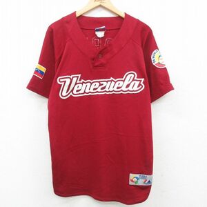 XL/古着 マジェスティック 半袖 ビンテージ Tシャツ メンズ 00s ベネズエラ ワールドベースボールクラシック メッシュ地 大きいサイズ 2OF