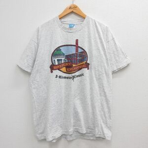 XL/古着 半袖 ビンテージ Tシャツ メンズ 00s BREWERY EXCHANGE 大きいサイズ クルーネック 薄グレー 霜降り spe 23jul11 中古 2OF