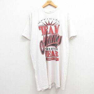 XL/古着 半袖 ビンテージ Tシャツ メンズ 90s アーカンソーレイザーバックス 大きいサイズ ロング丈 クルーネック 白 ホワイト 23jun24 2OF