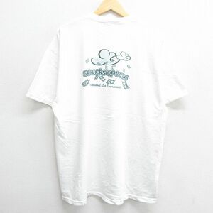 XL/古着 半袖 ビンテージ Tシャツ メンズ 00s Harrahs カジノ ホテル セントルイス 大きいサイズ コットン クルーネック 白 ホワイト 2 2OF