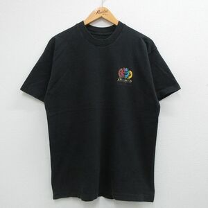 L/古着 半袖 ビンテージ Tシャツ メンズ 90s ニューメキシコ ココペリ ホピ族 クルーネック 黒 ブラック 23jun23 中古 2OF