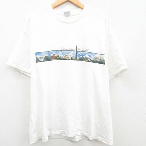 XL/古着 半袖 ビンテージ Tシャツ メンズ 00s ワシントンDC コットン クルーネック 白 ホワイト 23may06 中古 2OF