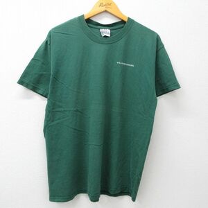 XL/古着 ヘインズ 半袖 ビンテージ Tシャツ メンズ 00s ウィリアムズソノマ コットン クルーネック 緑 グリーン 23jul27 中古 2OF