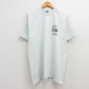 XL/古着 半袖 ビンテージ Tシャツ メンズ 00s WESCO クルーネック 薄グレー 霜降り 23jul28 中古 2OF