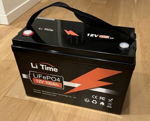 【使用僅か】LiTime 12V100Ah リン酸鉄リチウムイオンバッテリー 1280W電力出力 100AのBMS 4000回以上サイクル回数 10年使用可能 LiFePO4