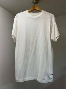ジルサンダープラス JILSANDER+ 半袖 カットソー Tシャツ WHT コットン 無地 ホワイト Mサイズ