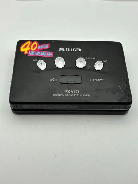 aiwa ポータブルカセットプレーヤー　PX570 ジャンク品